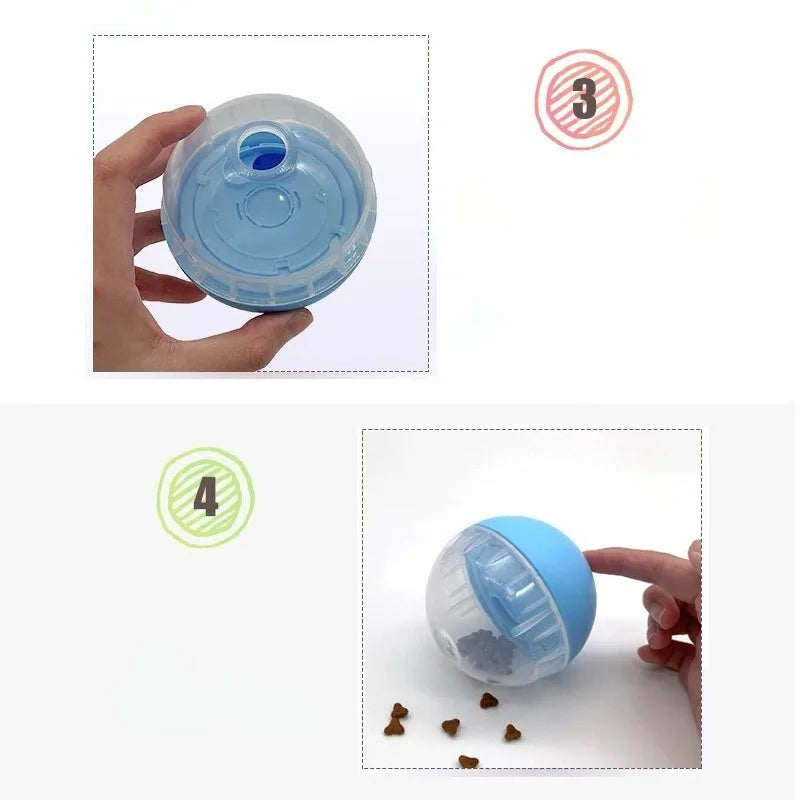 Pet Treat Ball Pet Interactive Dog Cat Toys Iq Training Educational Toy Interactive Puzzle Feeder Ideal for Dog Cat