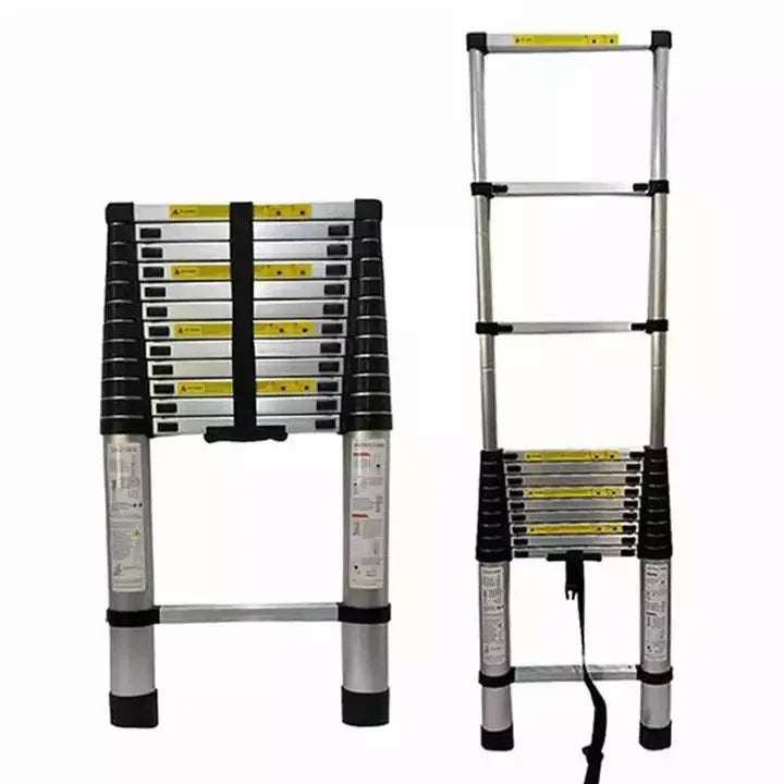 Aluminium Multipurpose Telescopic a-frame Folding Ladder 3.8M Telescopic Foldable Extendable A Frame step Ladder