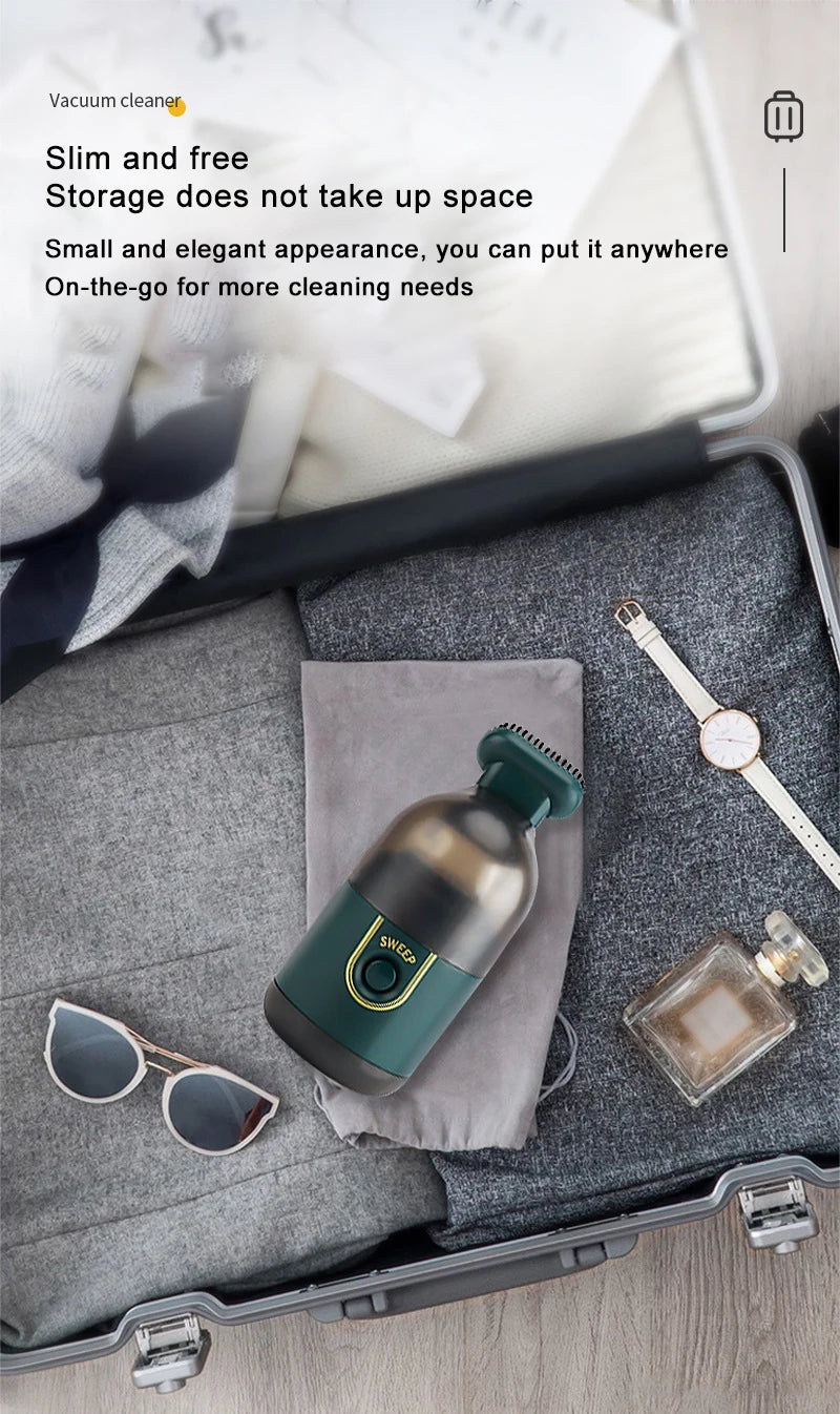 Mini Vacuum Cleaner Portable Wireless Power Usb Charging Car Home Computer Office Sweeping Machine Desktop Dust