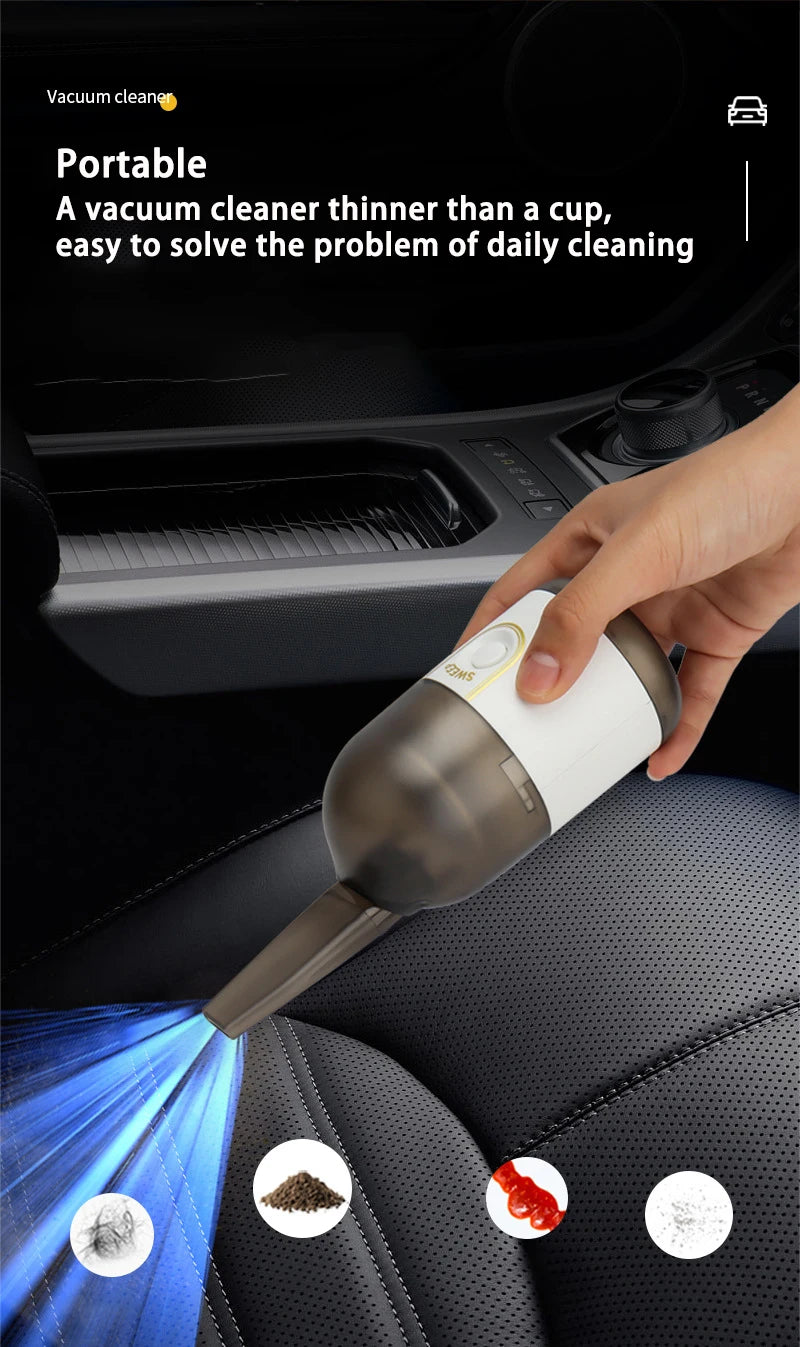 Mini Vacuum Cleaner Portable Wireless Power Usb Charging Car Home Computer Office Sweeping Machine Desktop Dust