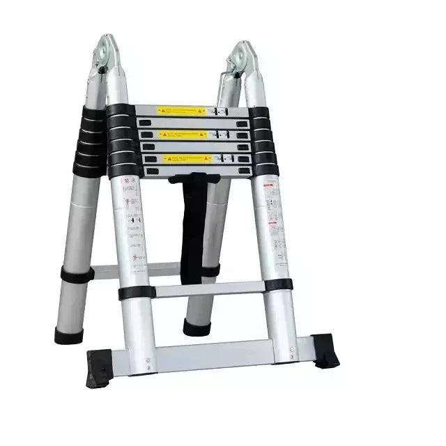Aluminium Multipurpose Telescopic a-frame Folding Ladder 3.8M Telescopic Foldable Extendable A Frame step Ladder