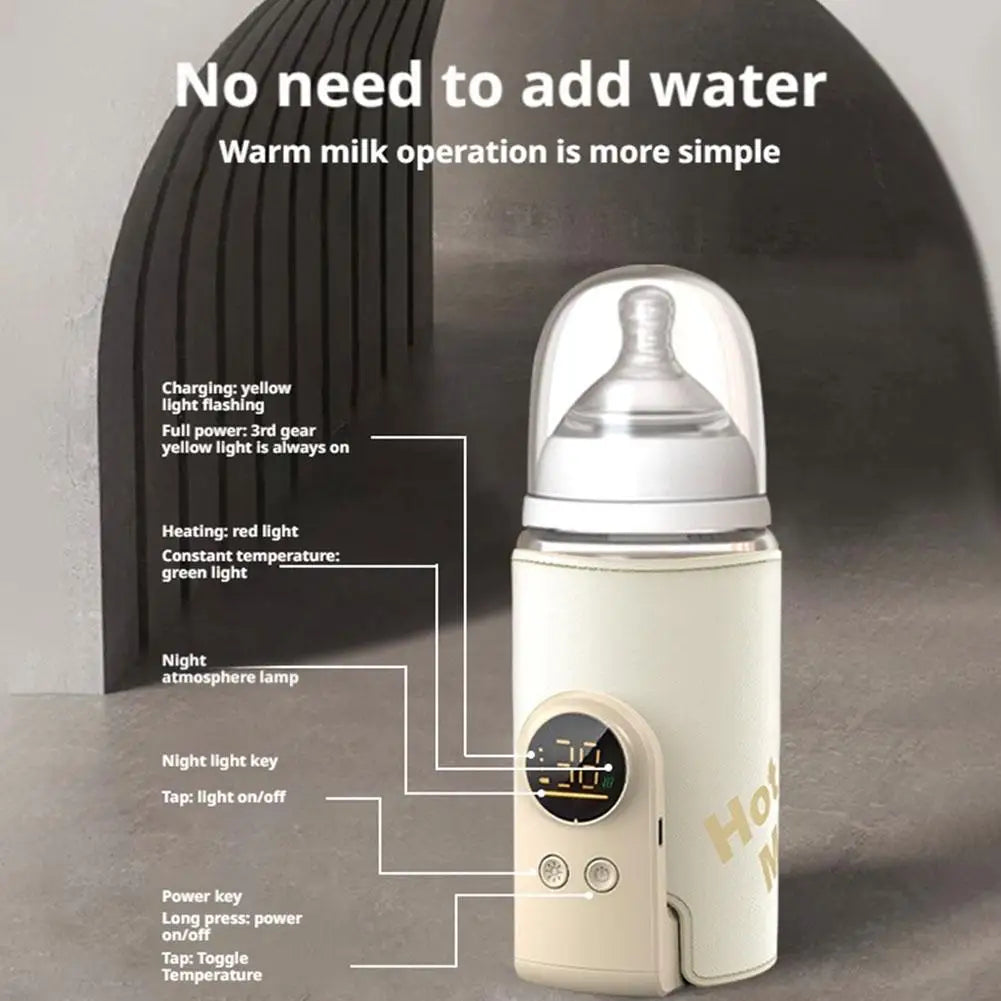 Baby Milk Warmer Baby Nursing Bottle Heater, Portable USB Bottle Warmer for Car, Outdoor Travel Accessories Outdoor Portable