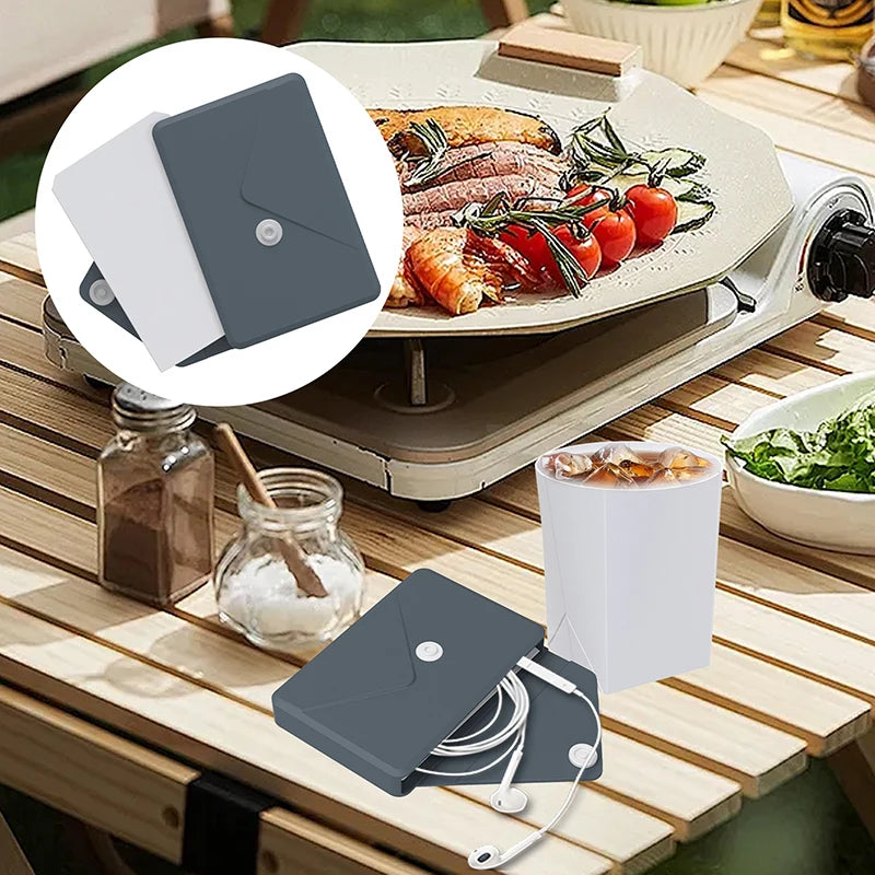 1 PC Portable Folding Water Cup Outdoor Camping Multifunctional Casual Cup Reusable Juice Drink Portable Cup Travel Casual Cup