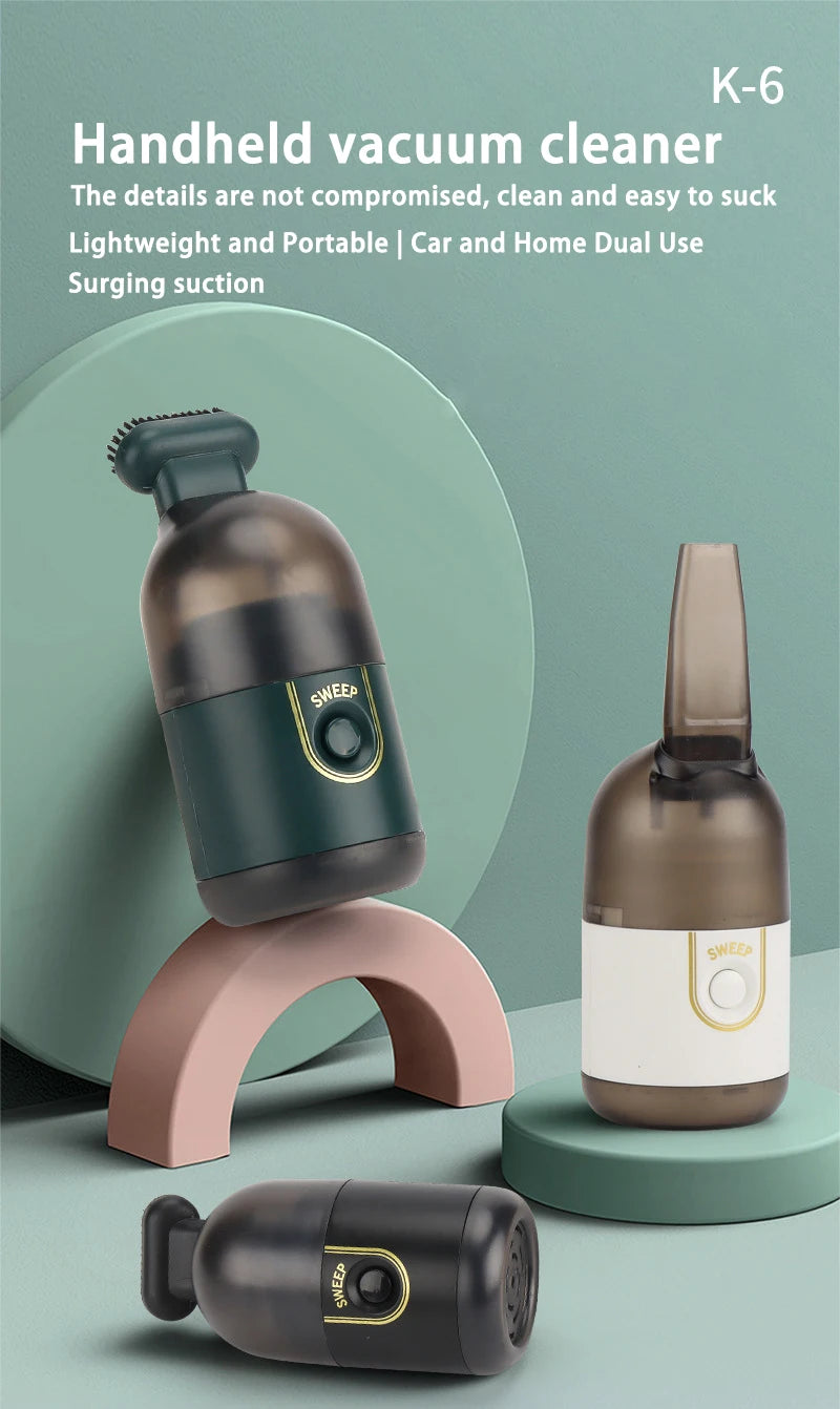 Mini Vacuum Cleaner Portable Wireless Power Usb Charging Car Home Computer Office Sweeping Machine Desktop Dust