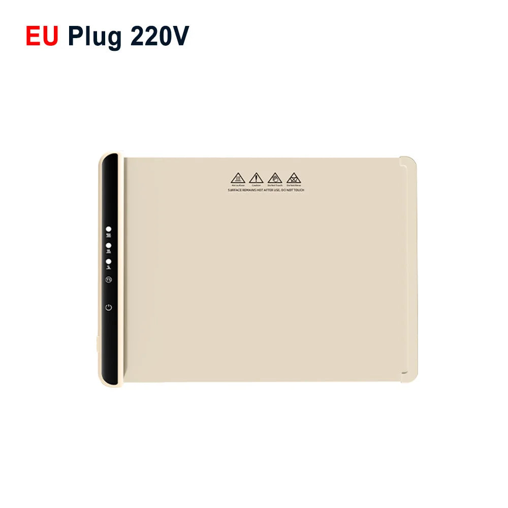 Electric Warming Tray Foldable Food Warmer Fast Heating Portable Dining Table Warmer Food Warmer Mat with Full Surface Heating