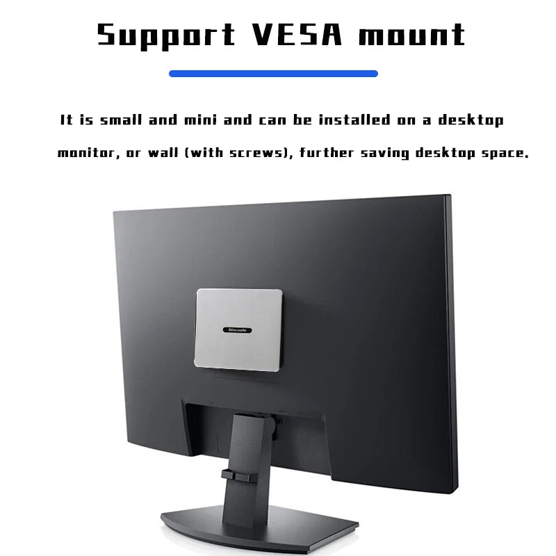 Sincoole Mini PC，Intel 12th N100 Mini PC 16GB DDR4 512GB 4K UHD Dual HDMI Dual Band WiFi Windows 11 pro Mini Computer