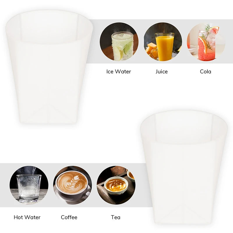 1 PC Portable Folding Water Cup Outdoor Camping Multifunctional Casual Cup Reusable Juice Drink Portable Cup Travel Casual Cup