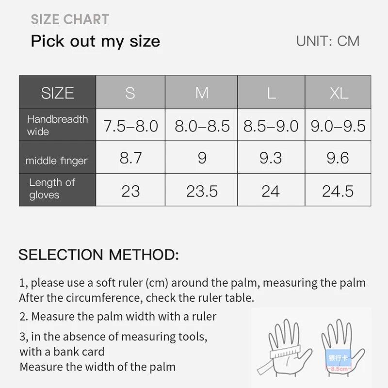 Winter Cycling Gloves Touch Screen Motorcycle Gloves Outdoor Scooter Windproof Riding Ski Gloves Warm Bike Gloves Hiking Gloves