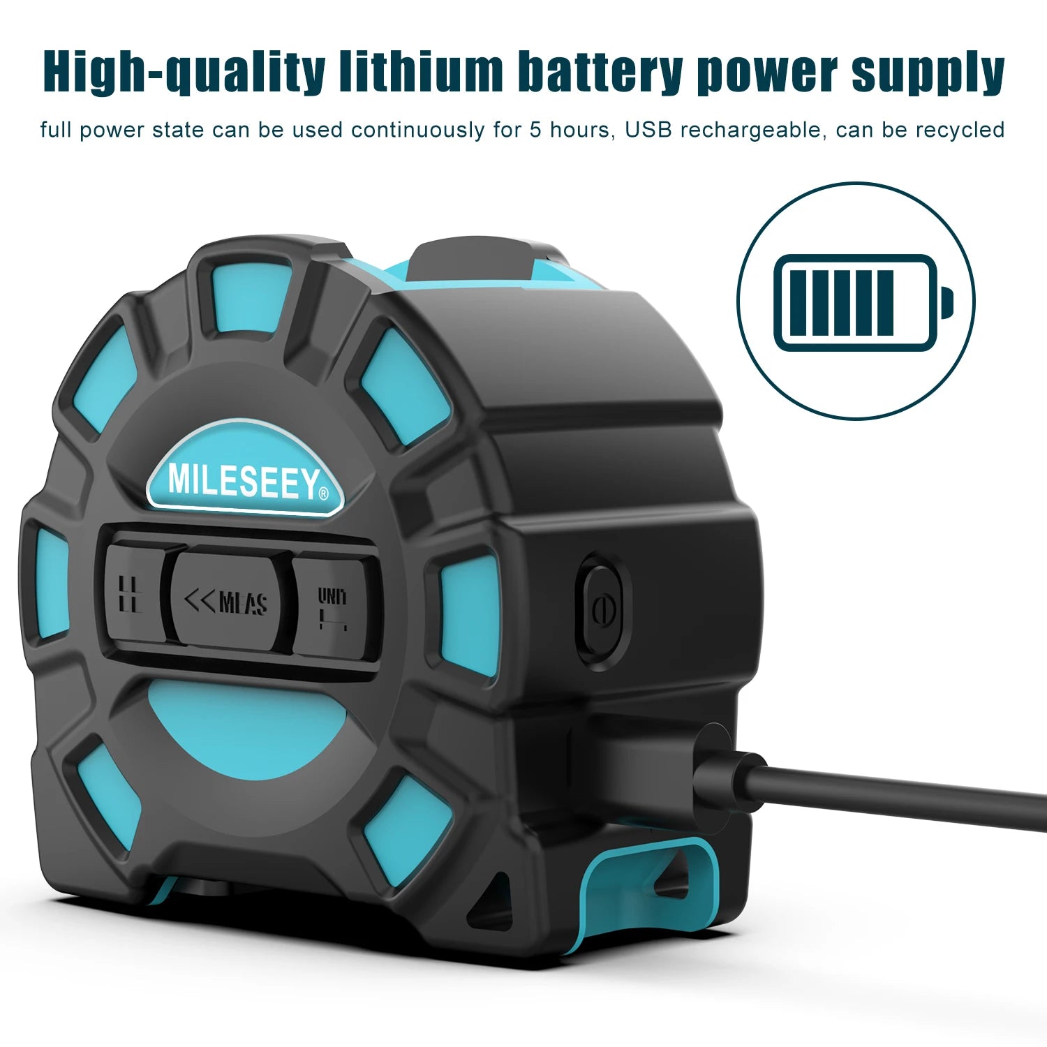 Laser Tape Measure 2 in 1 40M Laser Distance Measuring Instrument 5m Steel Tape Measure High Precision Electronic Digital Displa