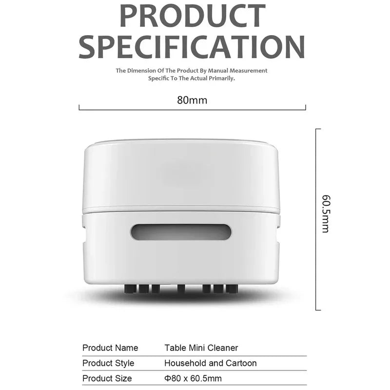 Mini desktop vacuum cleaner, office desk dust tool, home computer vacuum cleaner, car cleaning tool, giving you a clean side